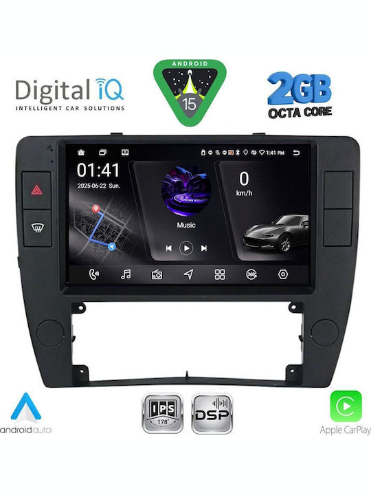 Digital IQ Автомобилна Аудио Система (Блутут/USB/WiFi/GPS/Apple-Carplay/Android-Auto) с Тъчскрийн 9"