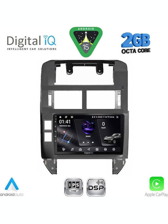 Digital IQ Car Audio System for Volkswagen Polo 2002-2009 (Bluetooth/USB/WiFi/GPS/Apple-Carplay/Android-Auto) with Touch Screen 9"