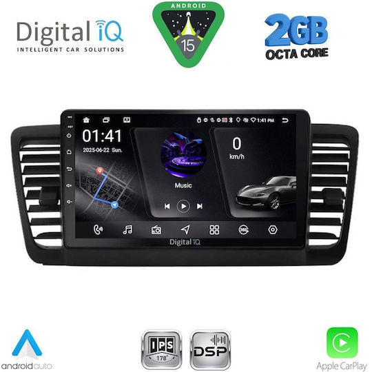 Digital IQ Car Audio System for Subaru Legacy / Outback 2002-2008 (Bluetooth/USB/WiFi/GPS/Apple-Carplay/Android-Auto) with Touch Screen 9"