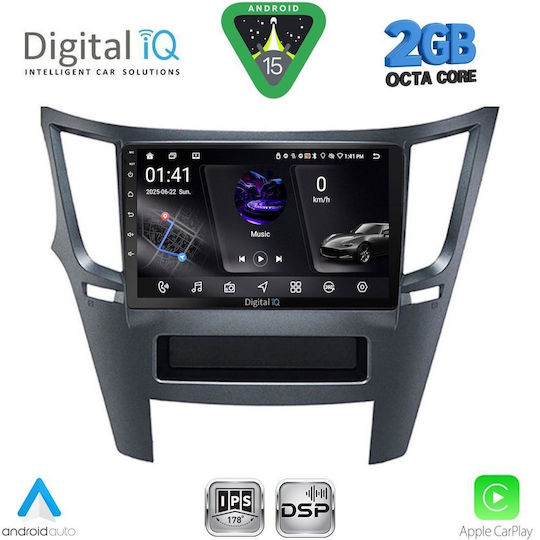 Digital IQ Ηχοσύστημα Αυτοκινήτου για Subaru Legacy / Outback 2009-2014 (Bluetooth/USB/WiFi/GPS/Apple-Carplay/Android-Auto) με Οθόνη Αφής 9"