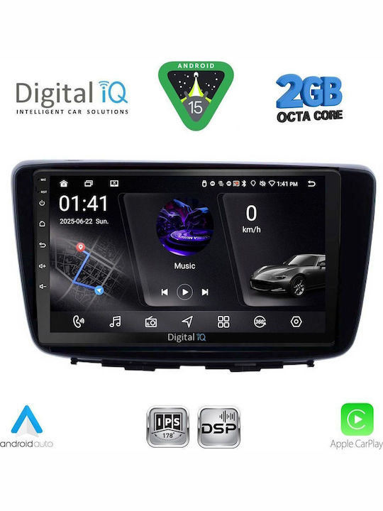 Digital IQ Car Audio System for Suzuki Baleno 2016-2022 (Bluetooth/USB/WiFi/GPS/Apple-Carplay/Android-Auto) with Touch Screen 9"