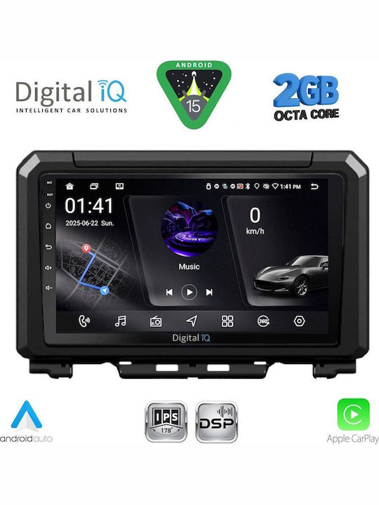 Digital IQ Car Audio System for Suzuki Jimny 2017 (Bluetooth/USB/WiFi/GPS/Apple-Carplay/Android-Auto) with Touch Screen 9"