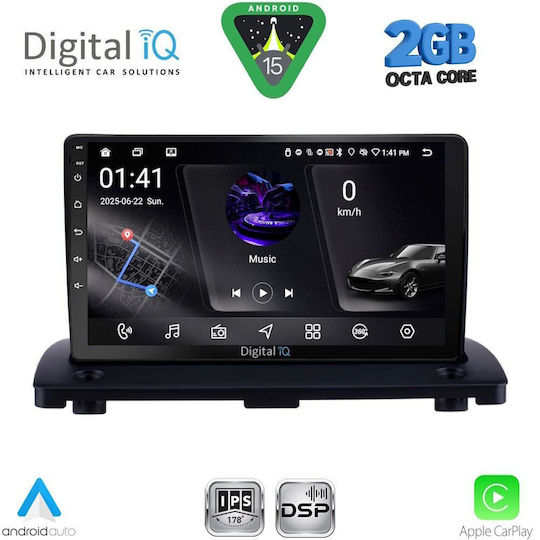Digital IQ Car Audio System for Volvo XC 90 2002-2014 (Bluetooth/USB/WiFi/GPS/Apple-Carplay/Android-Auto) with Touch Screen 9"