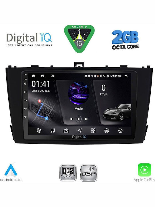 Digital IQ Auto-Audiosystem für Toyota Avensis 2009-2015 (Bluetooth/USB/WiFi/GPS/Apple-Carplay/Android-Auto) mit Touchscreen 9"