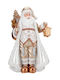 Standing Santa Claus White Suit Lantern Resin 18.8x13x28.5 cm