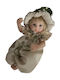 Christmas Decorative Doll Vinyl Green Hat 25cm