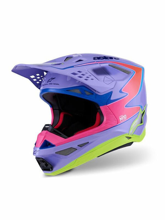 Alpinestars Supertech M10 Jett Purple Gloss Κρά...