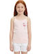 Defne Baby Sweet Flamingo Kids' Undershirt Tank Top Pink