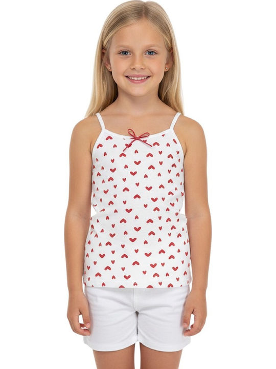 Defne Baby Heart Love Παιδικό Φανελάκι Αμάνικο Πολύχρωμο