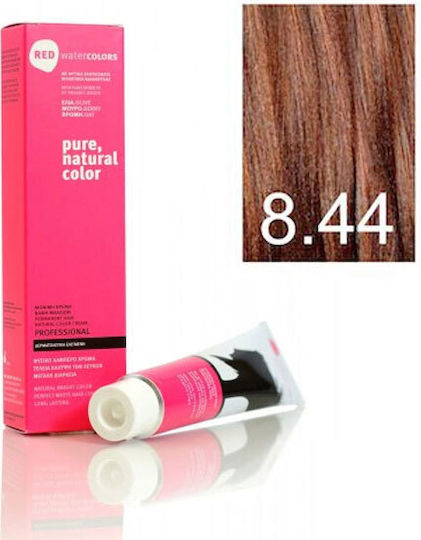 Red Water Laboratories Βαφή Μαλλιών 8.44 Χάλκινο Ξανθό Ανοιχτό 60ml