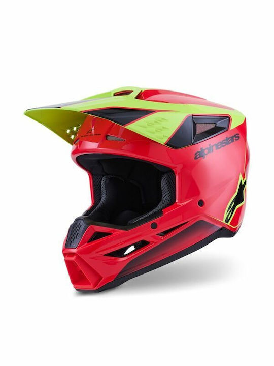 Alpinestars SM3 Fray Red Gloss Κράνος Μηχανής M...