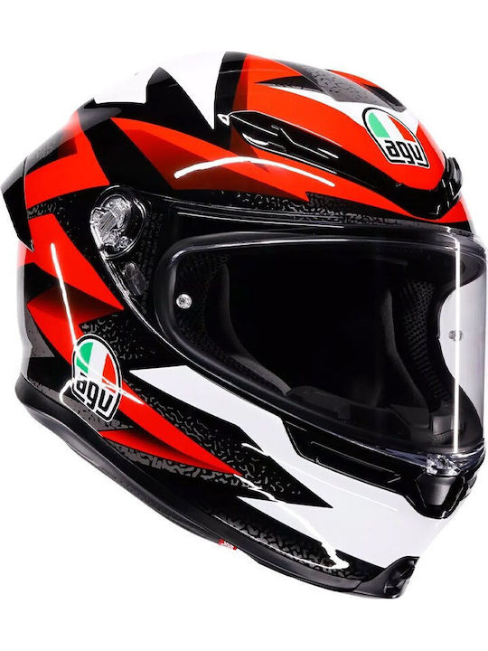 AGV K6 S Braven Black/Red/White Κράνος Μηχανής ...
