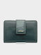 Large Leather Women's Wallet Classic Green