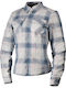 Fallblock Winter Women's Motorcycle Jacket White/Blue