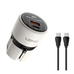 Ldnio Q2319 Адаптер 30W с Кабел USB-C - USB-C Ldnio Q2319 Адаптер 30W с Кабел USB-C - USB-C
