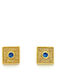 Drandakis Earrings made of Silver Gold Plated with Stones