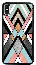 Apple iPhone Xs Marmor Mix Schwarze Glänzende Handyhülle Apple iPhone Xs Marmor Mix Schwarze Glänzende Handyhülle