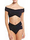 Bikini Set Top & Slip Bottom Black