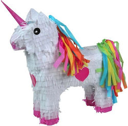 Unicorn Party Pinata Flippy Paper Cardboard Pinata Kids Pinata 50 X 35 X 10 Cm White
