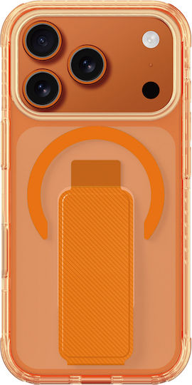 AmazingThing Holder Back Cover Silicone / Synthetic Leather Orange (iPhone 17 Pro Max)