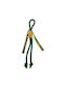 Jeenie Handmade Hanging Lucky Charm with Wishes Gold 20cm 1pcs