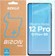 Bizon 0.33mm Tempered Glass 2τμχ Μαύρο (Redmi Note 12 ProRealme 12 Pro / 12 Pro+)