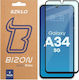 Bizon 0.33mm Tempered Glass 2τμχ Μαύρο (Galaxy A34)