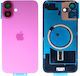 Battery Cover Pink for iPhone 16 Plus