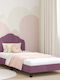 Pat pentru Copii Single Violet pentru Saltea 80x200cm