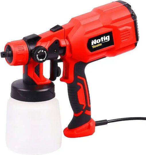 Notig N4901 Elektrische Farbspritzpistole mit Behälter 0.8Es