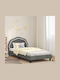 Kids Bed Single Gray for Mattress 90x200cm