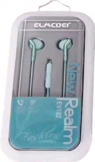 202074 In-ear Handsfree Ακουστικά με Βύσμα 3.5mm Γαλάζιο
