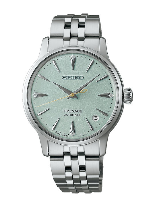 Seiko Presage Men's Automatic Watch with Silver...