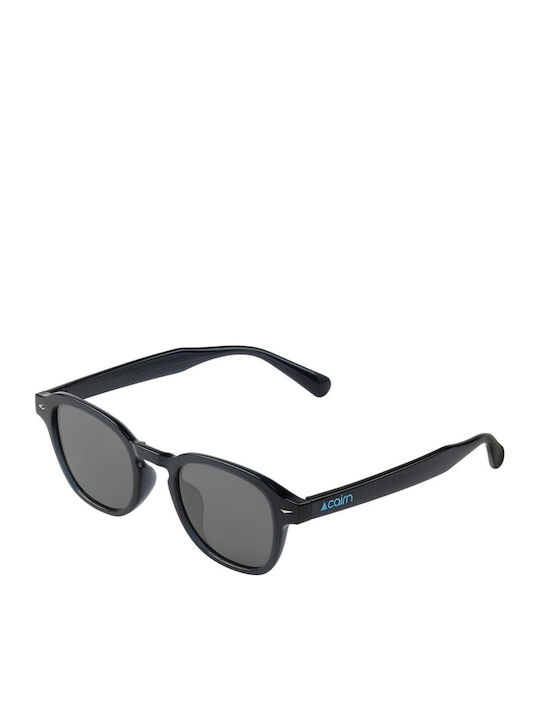 Cairn Dumme Unisex Sonnenbrillen mit Schwarzem Metallischen Rahmen und Schwarzem Glas LMFOOLISHPURE-90