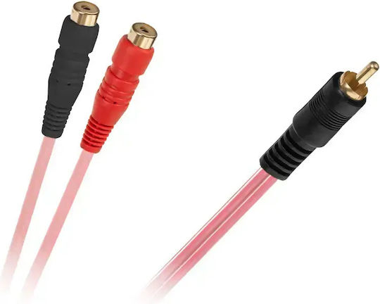 Cablu Adaptor Y RCA La 2x RCA De Sex Feminin 0 2m Cabletech