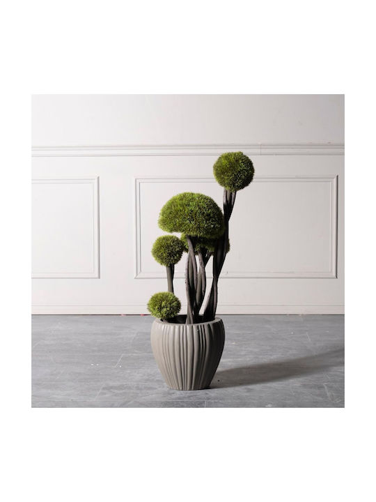 Supergreens Uv Τεχνητό Δέντρο Μπονσάι Moss ''mushroom'' Πενταπλό Πράσινο 90 Εκ