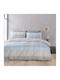 Rythmos Sheet Set with 2 Pillowcases Super-Double with Elastic 160x260+25cm. Colette Grey-light Blue 3pcs