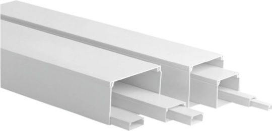 Jager Καναλι Αυτοκολλητο Λευκο 15χ10mm X2m Elc1510