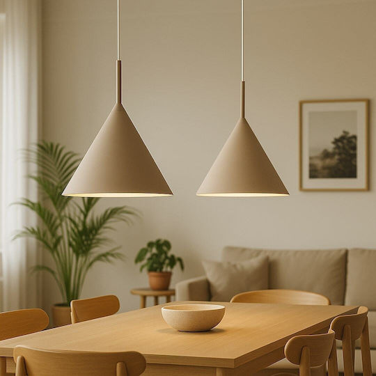 Eko Light Κρεμαστό Φωτιστικό Καφέ 32x32εκ. Eko Light Κρεμαστό Φωτιστικό Καφέ 32x32εκ.