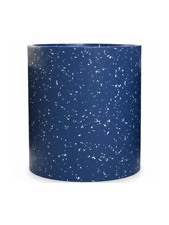 Supergreens Pot Ceramic Blue Terrazzo 26x26x25cm.