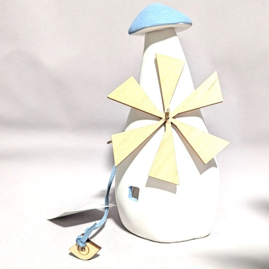 G2026/328 Handmade Ceramic Tabletop Decor Windmill Grekas Home