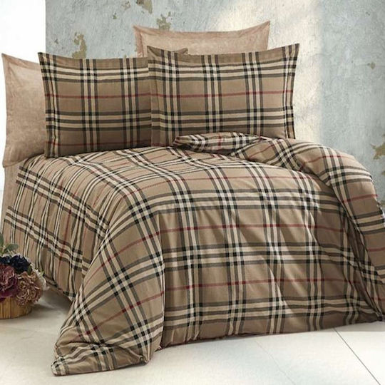MayHome Σετ Πάπλωμα Μονό 160x240εκ. Polycotton Γεωμετρικό 2τμχ