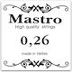 Mastro Μονή Silver Plated Χορδή 26" για Μπουζούκι / Τζουράς Loop End