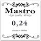 Mastro Μονή Χορδή Silver Plated Λαούτου 24" Loop End