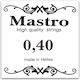 Mastro Μονή Χορδή Silver Plated Λαούτου 40" Loop End
