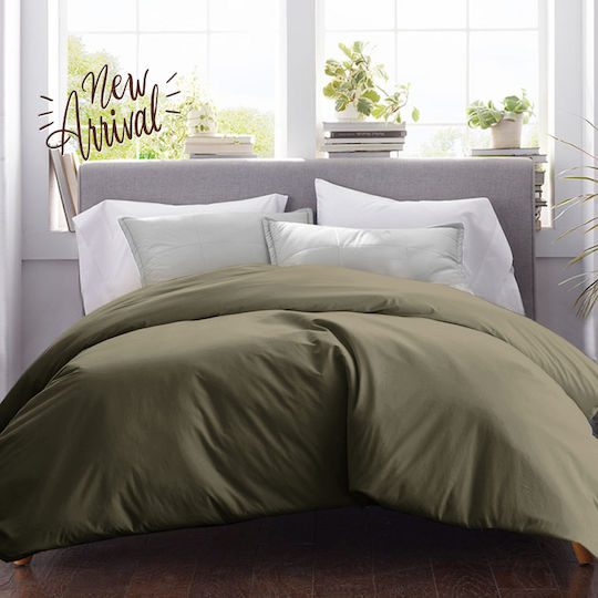 Isadore Lorraine Duvet Cover Single 160x250 Light Olive