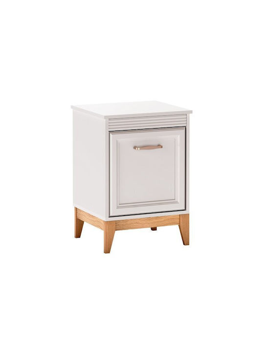Nachttisch Sonfera 110 Holz mit Metallbeinen Braun 45x41x62cm