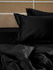 Palatex Σετ Μαξιλαροθήκες Oxford Black 52x72εκ.