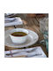 Costa Nova Serving Bowl Round Ceramic White with Diameter 14cm
