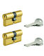 SP Souliotis Zylinderschloss 60mm (30-30) Gold